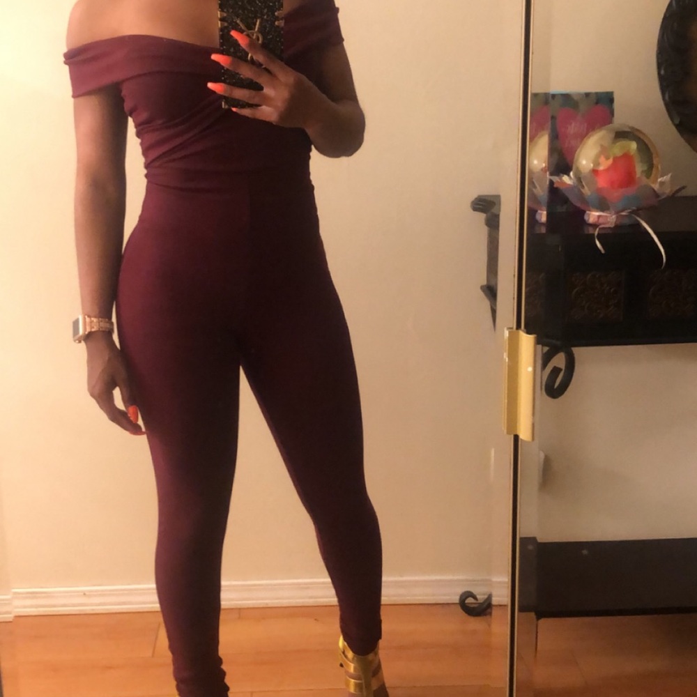 Wine Jumpsuit